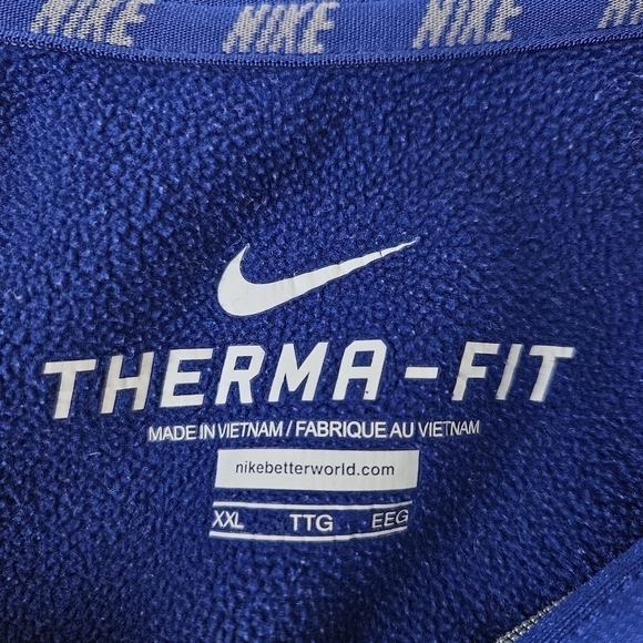 Nike Mens Therma-Fit Pullover Blue/Gray Sz XXL - Picture 6 of 6